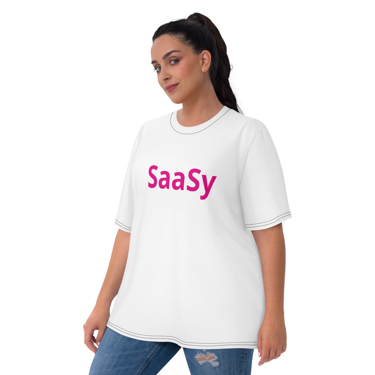 SaaSy (Pink Print) Women's Tee