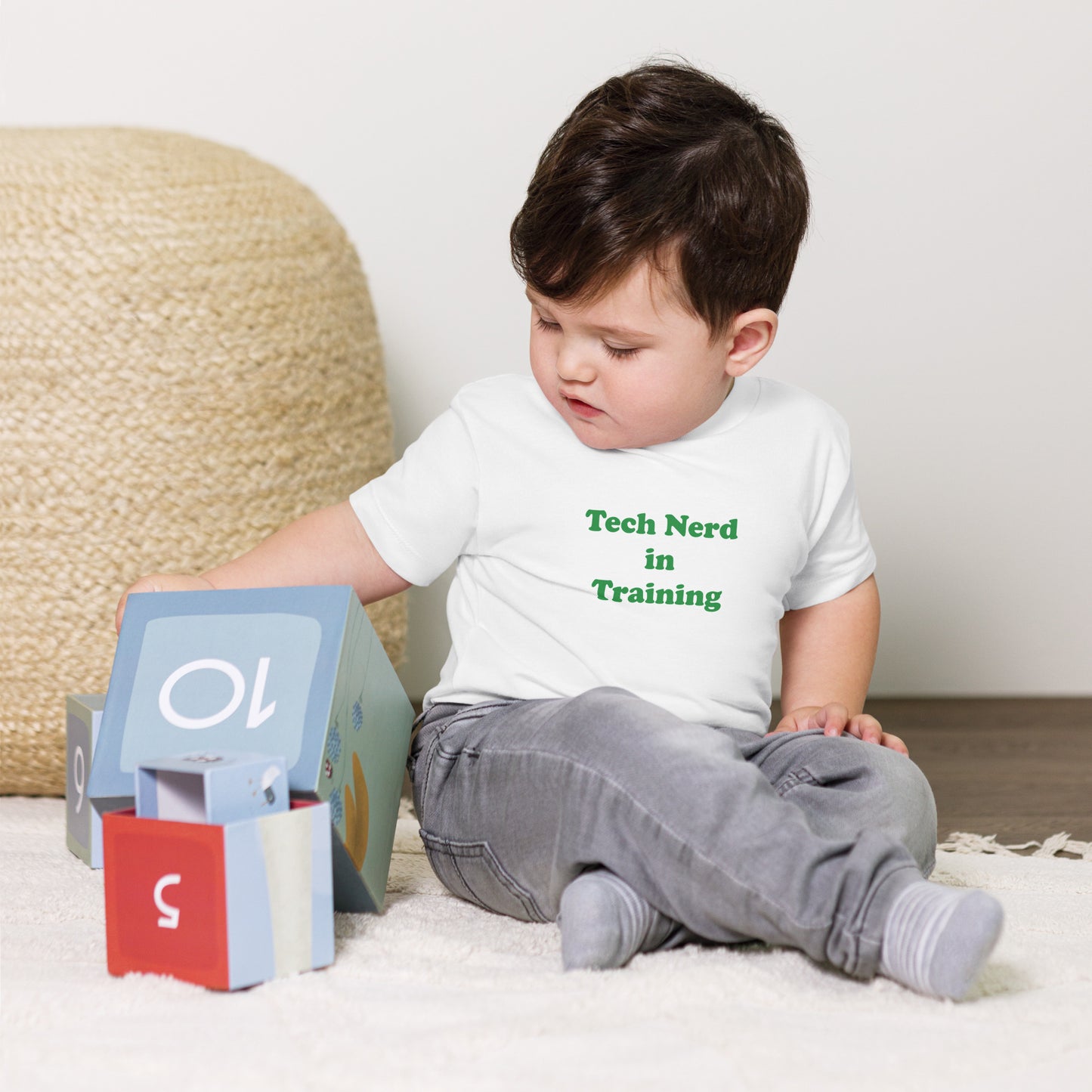 Tech Nerd in Training Baby Jersey Short Sleeve Tee