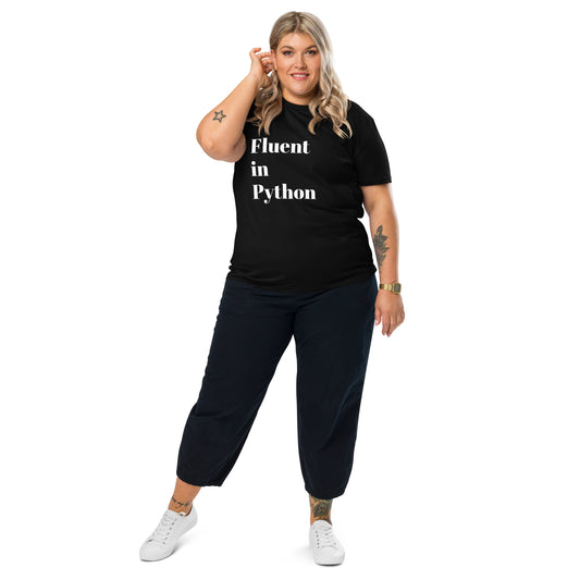 Fluent in Python Unisex Organic Cotton T-shirt