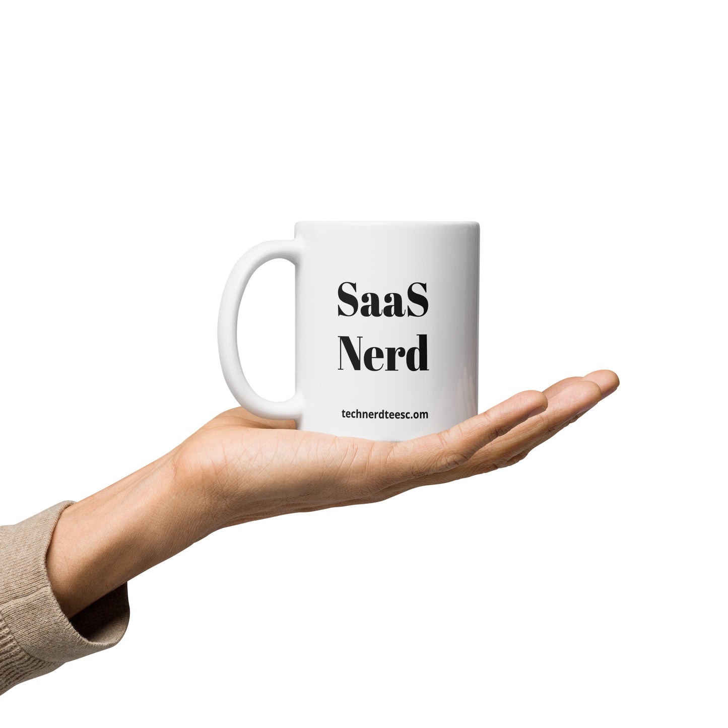 SaaS White Glossy Mug