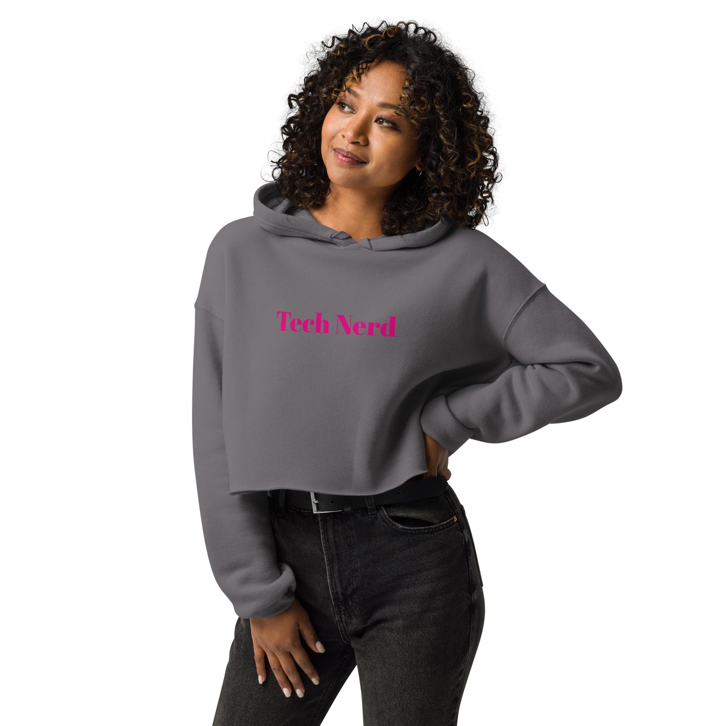 Tech Nerd Crop Hoodie