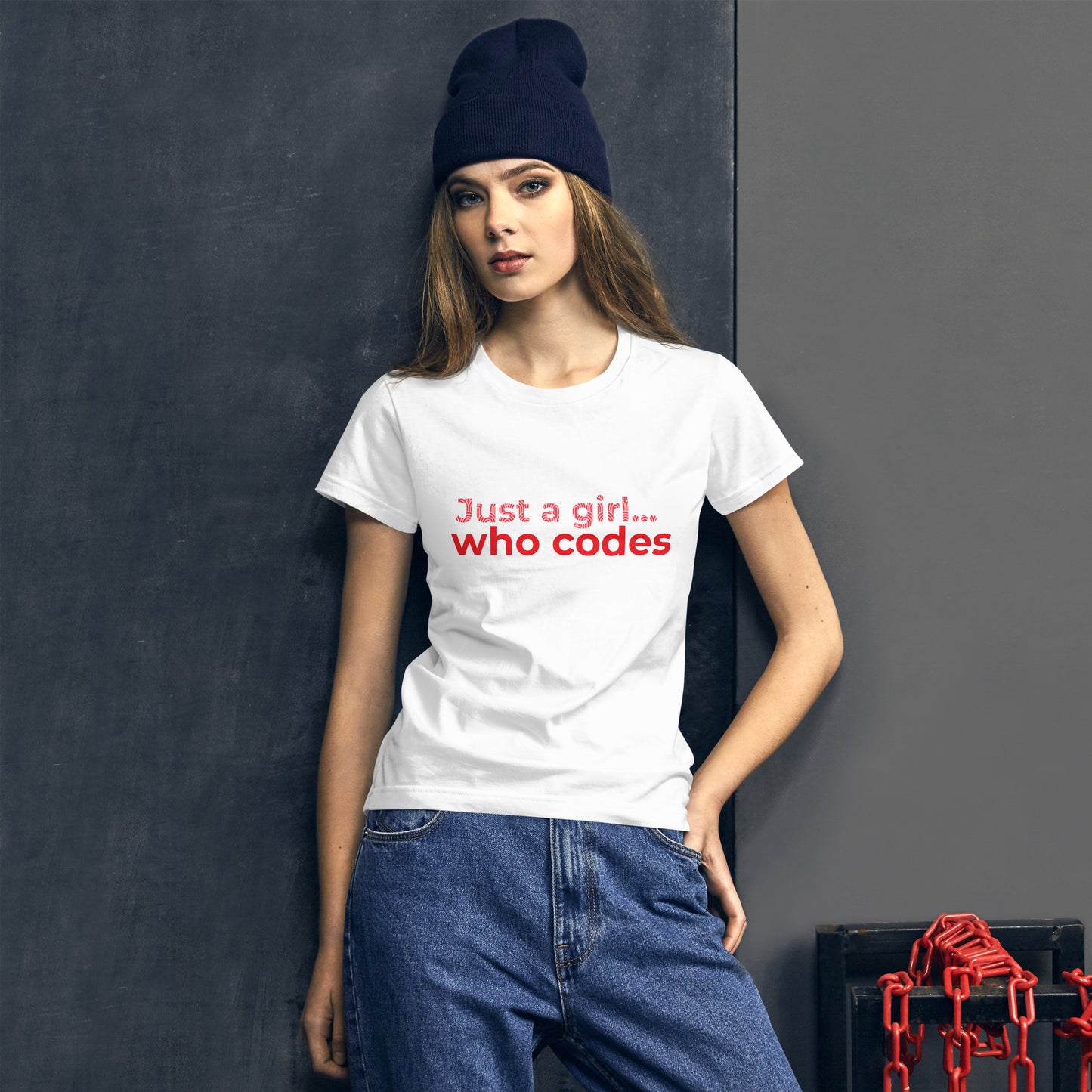 Girl Who Codes Women's White Short Sleeve Tee