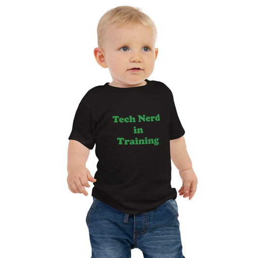 Tech Nerd in Training T-shirt à manches courtes en jersey pour bébé