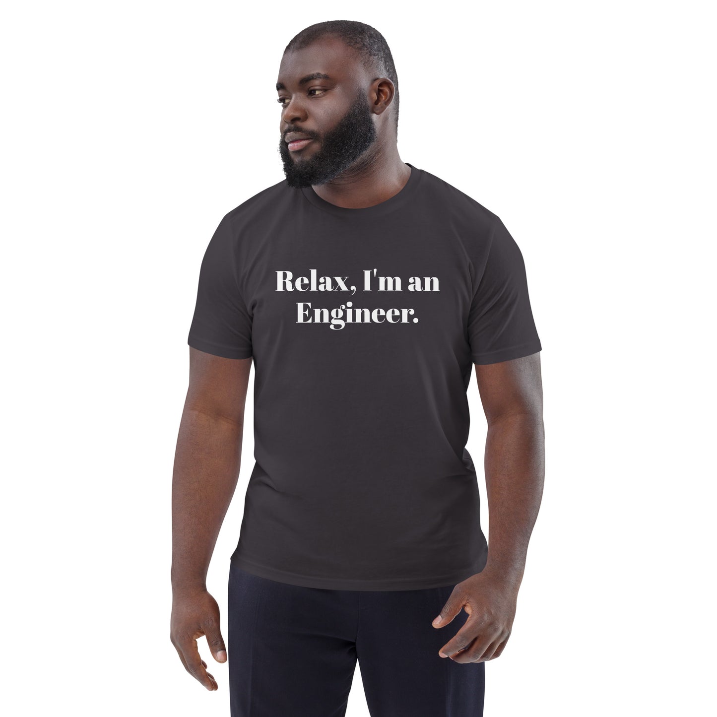 Soy ingeniero camiseta de algodón orgánico unisex