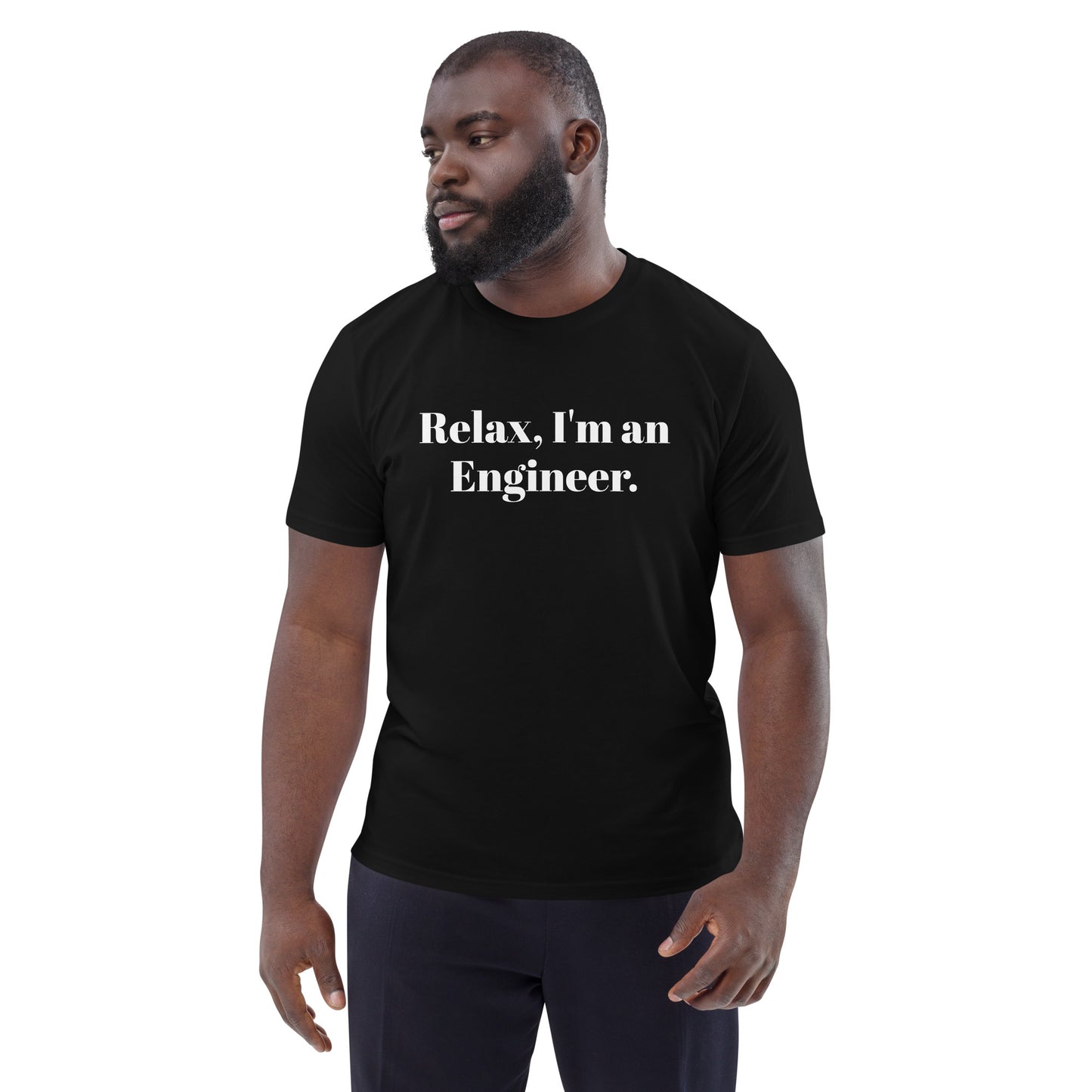 Soy ingeniero camiseta de algodón orgánico unisex