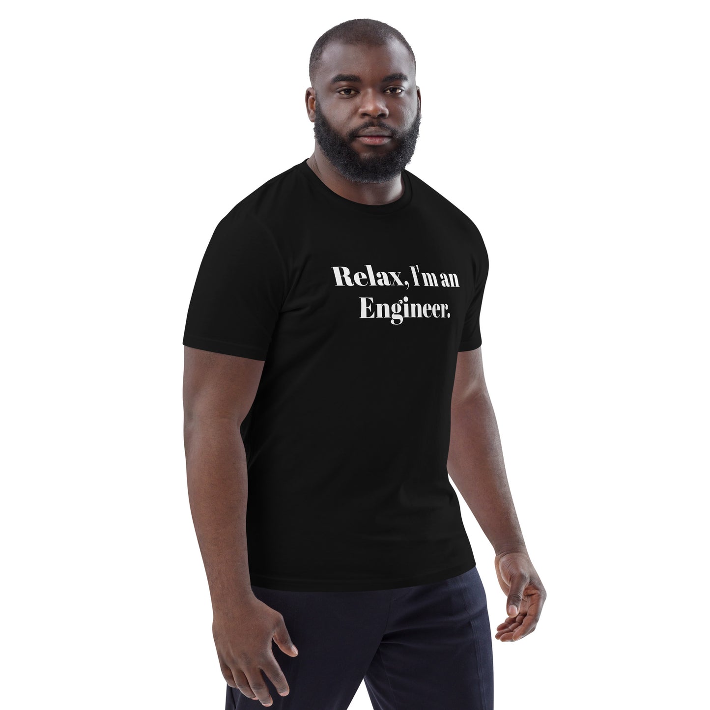 Soy ingeniero camiseta de algodón orgánico unisex