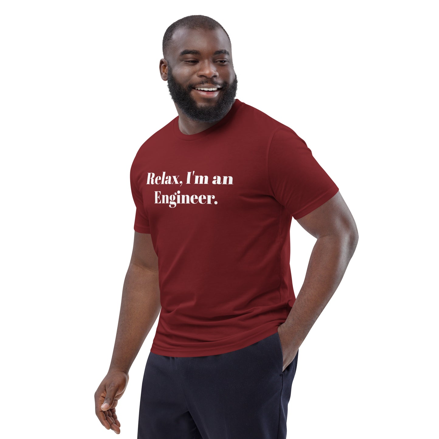 Soy ingeniero camiseta de algodón orgánico unisex