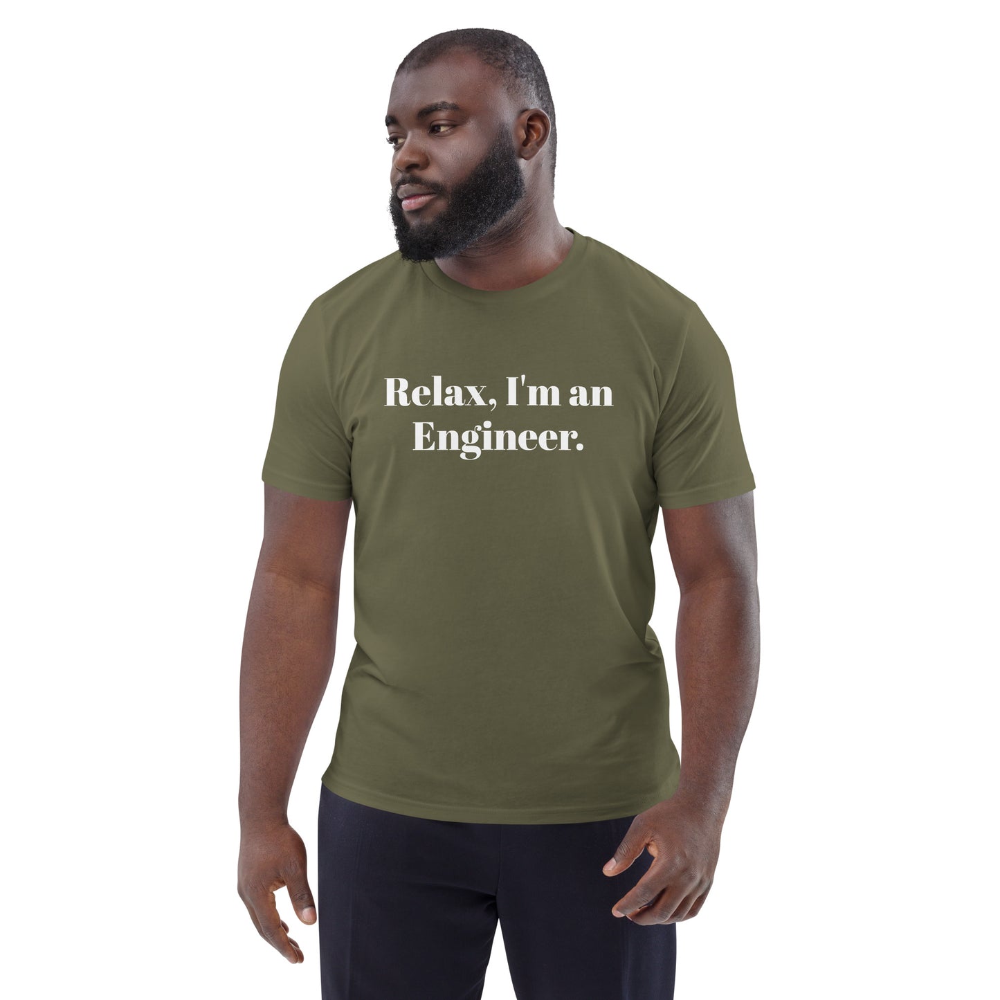 Soy ingeniero camiseta de algodón orgánico unisex