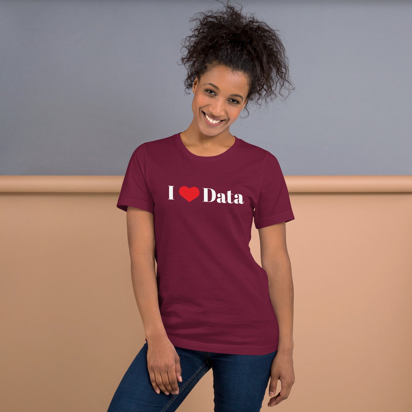 I Heart Data Unisex tee