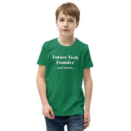 Camiseta de manga corta juvenil Future Tech Founder